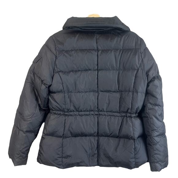 Marc New York Black Puffer Jacket Coat Down Filled M Medium Cinched Waist - Picture 4 of 13